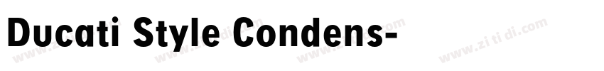 Ducati Style Condens字体转换